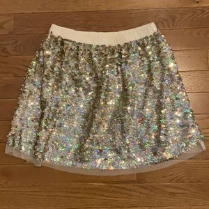NWOT Girls Crewcuts Sparkle Skirt